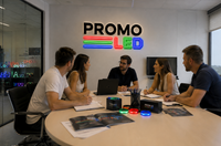 equipo de PromoLed reunido equipo de PromoLed reunido
