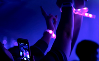 pulseras LED promocionales para conciertos