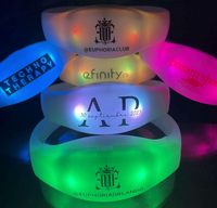Pulseras LED radiocontroladas con logo Pulseras LED radiocontroladas con logo