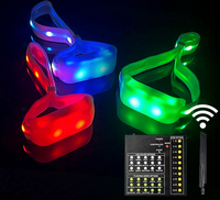 pulseras LED radiocontroladas de tela para eventos pulseras LED radiocontroladas de tela para eventos