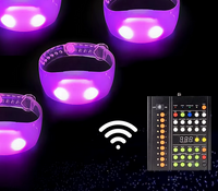 Pulseras LED radiocontroladas para eventos